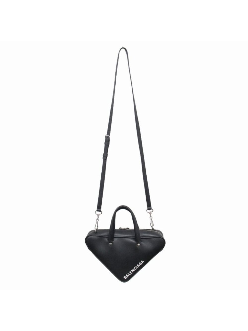 Balenciaga Triangle Duffel XS Shoulder Bag Crossbody Logo Black - Picture 5 of 9